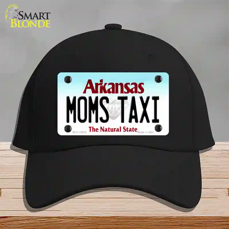 Moms Taxi Arkansas Novelty License Plate Hat Cotton / Black