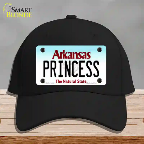 Princess Arkansas Novelty License Plate Hat Cotton / Black