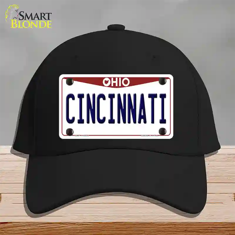 Cincinnati Ohio Novelty License Plate Hat Cotton / Black