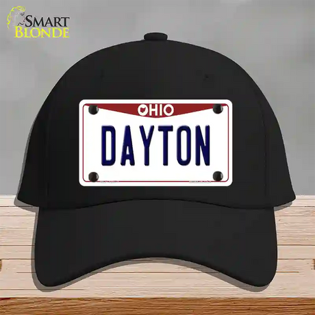 Dayton Ohio Novelty License Plate Hat Cotton / Black