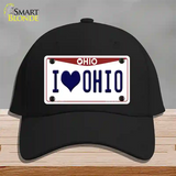 I Love Ohio Novelty License Plate Hat Cotton / Black