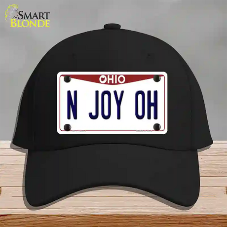 N Joy OH Ohio Novelty License Plate Hat Cotton / Black