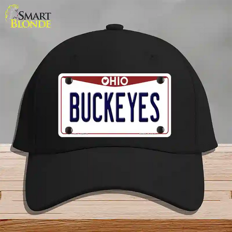 Buckeyes Ohio Novelty License Plate Hat Cotton / Black