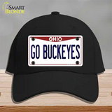 Go Buckeyes Ohio Novelty License Plate Hat Cotton / Black