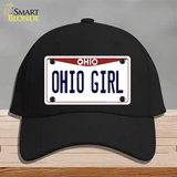 Ohio Girl Ohio Novelty License Plate Hat Cotton / Black