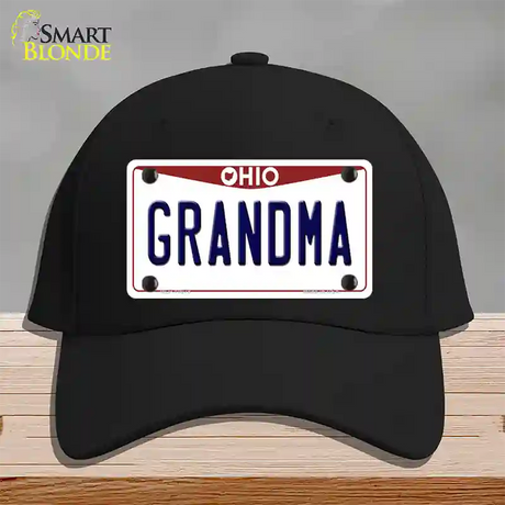 Grandma Ohio Novelty License Plate Hat Cotton / Black