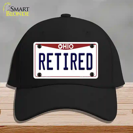 Retired Ohio Novelty License Plate Hat Cotton / Black