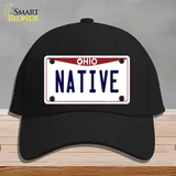 Native Ohio Novelty License Plate Hat Cotton / Black