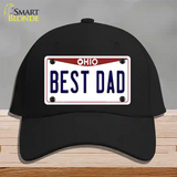 Best Dad Ohio Novelty License Plate Hat Cotton / Black