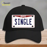 Single Ohio Novelty License Plate Hat Cotton / Black