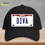 Diva Ohio Novelty License Plate Hat Cotton / Black