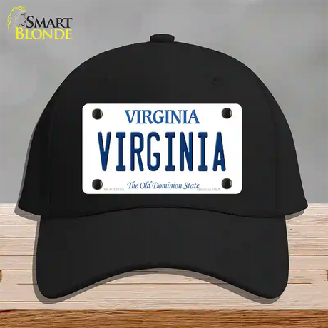 Virginia Old Dominion Novelty License Plate Hat Cotton / Black