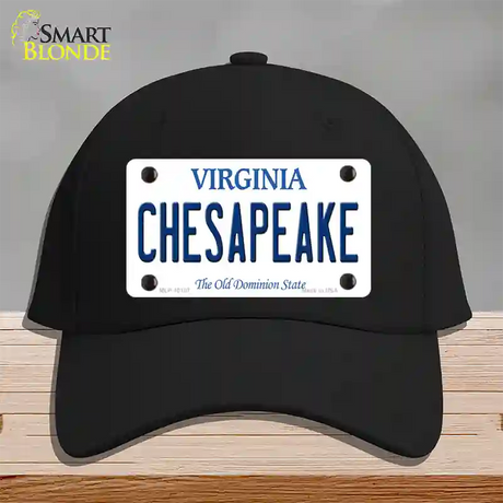 Chesapeake Virginia Novelty License Plate Hat Cotton / Black