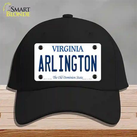 Arlington Virginia Novelty License Plate Hat Cotton / Black