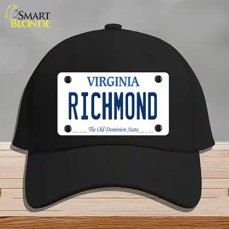 Richmond Virginia Novelty License Plate Hat Cotton / Black