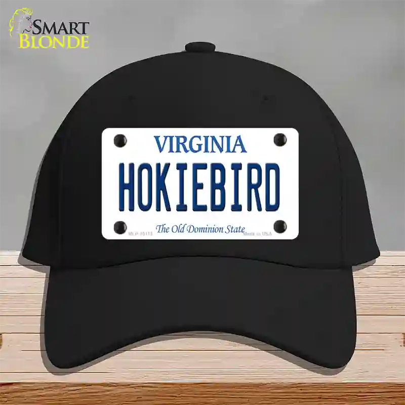 Hokiebird Virginia Novelty License Plate Hat Cotton / Black