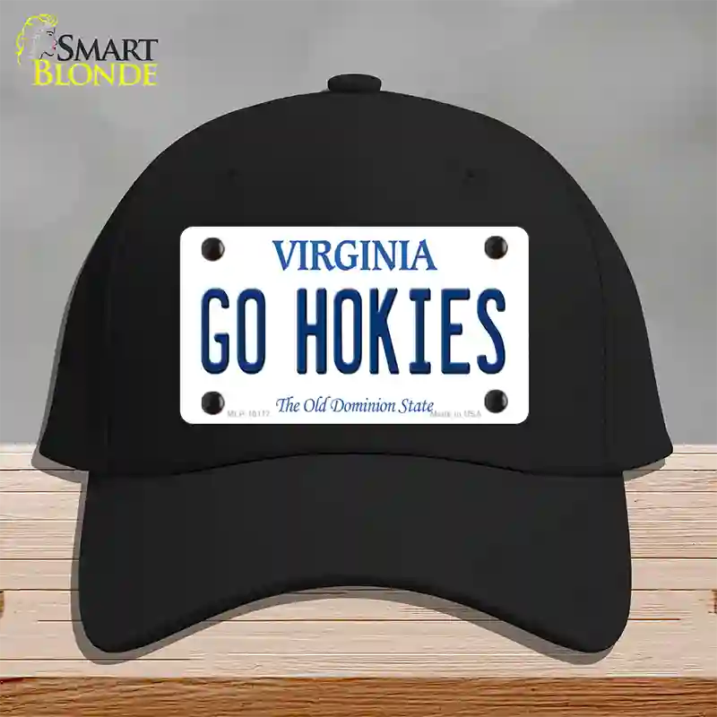 Go Hokies Virginia Novelty License Plate Hat Cotton / Black