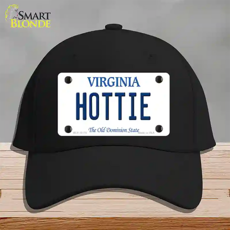 Hottie Virginia Novelty License Plate Hat Cotton / Black