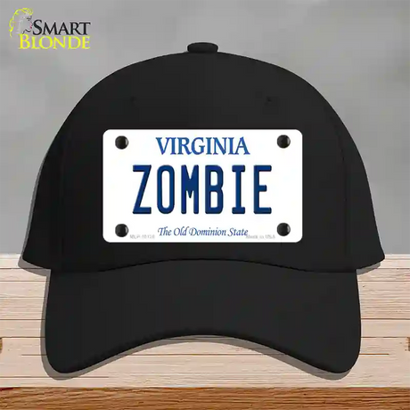 Zombie Virginia Novelty License Plate Hat Cotton / Black