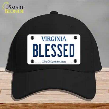 Blessed Virginia Novelty License Plate Hat Cotton / Black