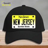 New Jersey Garden State Novelty License Plate Hat Cotton / Black