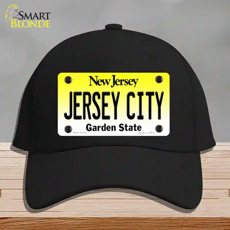 Jersey City New Jersey Novelty License Plate Hat Cotton / Black