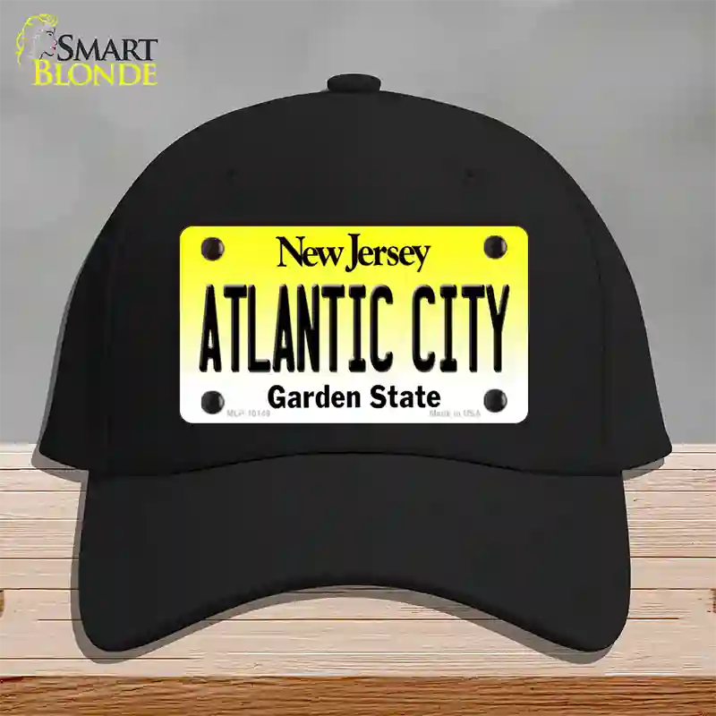 Atlantic City New Jersey Novelty License Plate Hat Cotton / Black