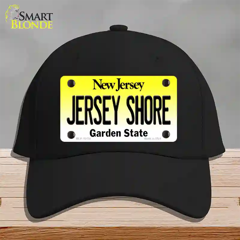 Jersey Shore New Jersey Novelty License Plate Hat Cotton / Black