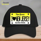 I Love New Jersey Novelty License Plate Hat Cotton / Black