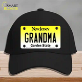 Grandma New Jersey Novelty License Plate Hat Cotton / Black