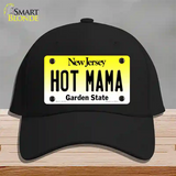 Hot Mama New Jersey Novelty License Plate Hat Cotton / Black