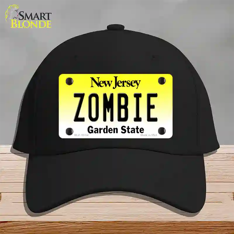 Zombie New Jersey Novelty License Plate Hat Cotton / Black