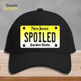 Spoiled New Jersey Novelty License Plate Hat Cotton / Black