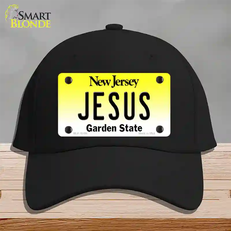 Jesus New Jersey Novelty License Plate Hat Cotton / Black