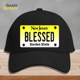 Blessed New Jersey Novelty License Plate Hat Cotton / Black