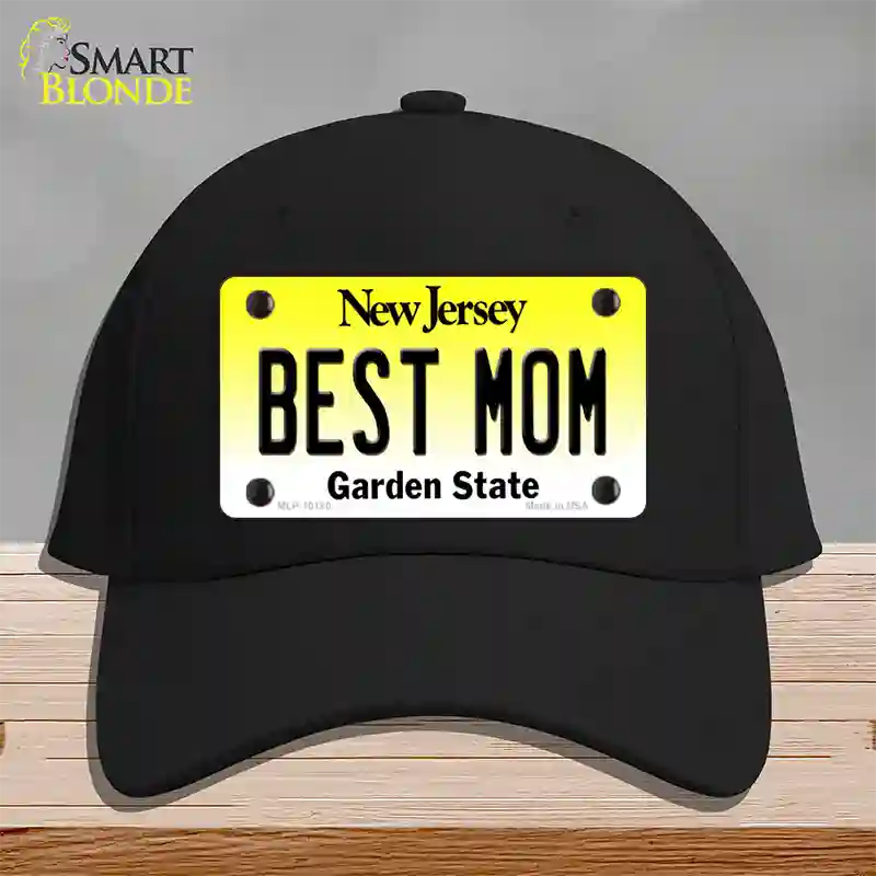 Best Mom New Jersey Novelty License Plate Hat Cotton / Black