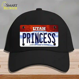 Princess Utah Novelty License Plate Hat Cotton / Black