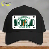 Marco Island Florida Novelty License Plate Hat Cotton / Black