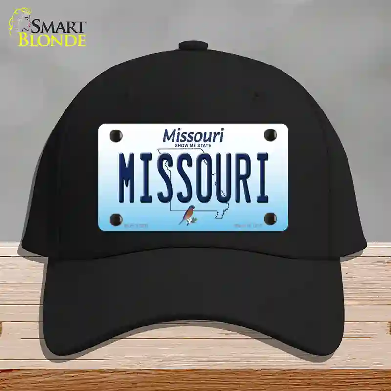 Missouri Show Me State Novelty License Plate Hat Cotton / Black