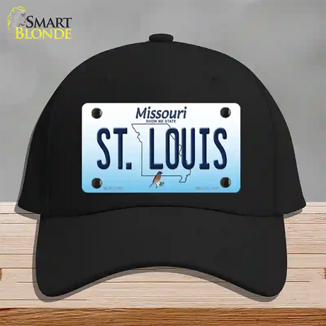 St Louis Missouri Novelty License Plate Hat Cotton / Black