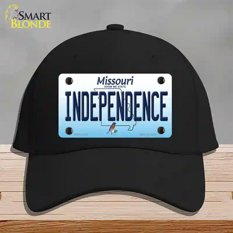 Independence Missouri Novelty License Plate Hat Cotton / Black