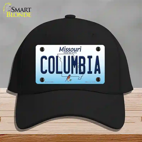 Columbia Missouri Novelty License Plate Hat Cotton / Black