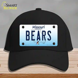 Bears Missouri Novelty License Plate Hat Cotton / Black