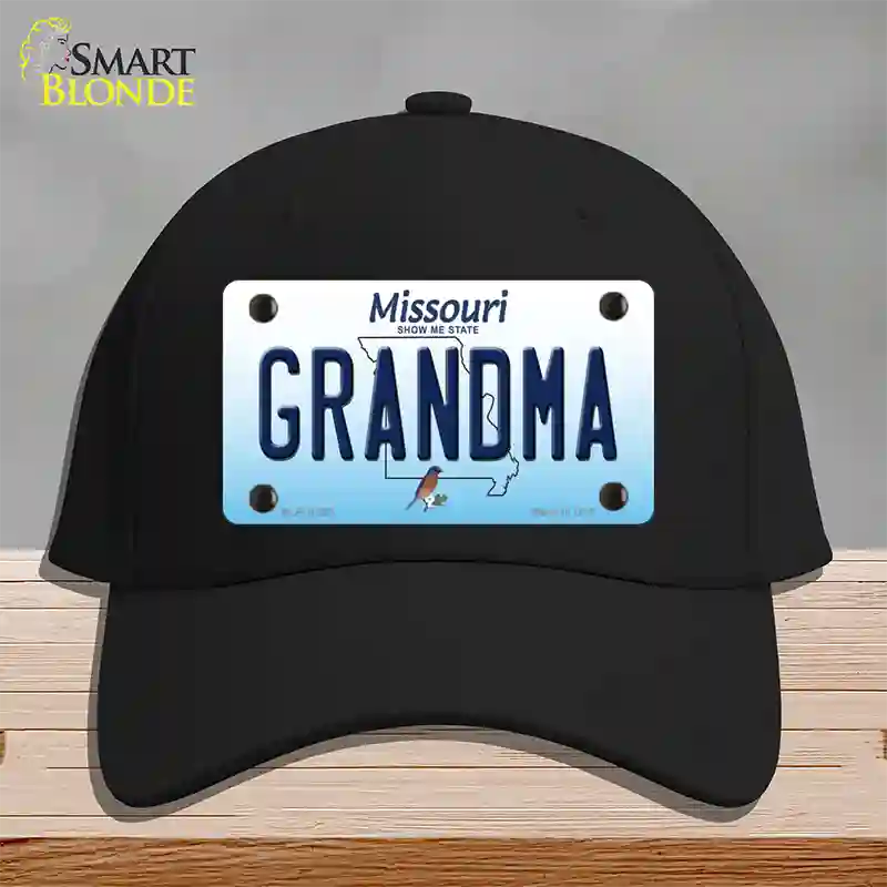 Grandma Missouri Novelty License Plate Hat Cotton / Black