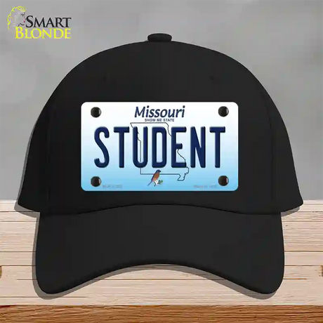 Student Missouri Novelty License Plate Hat Cotton / Black