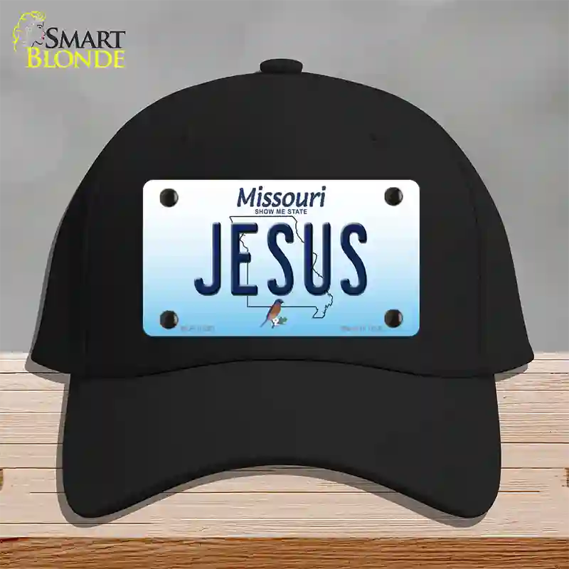 Jesus Missouri Novelty License Plate Hat Cotton / Black