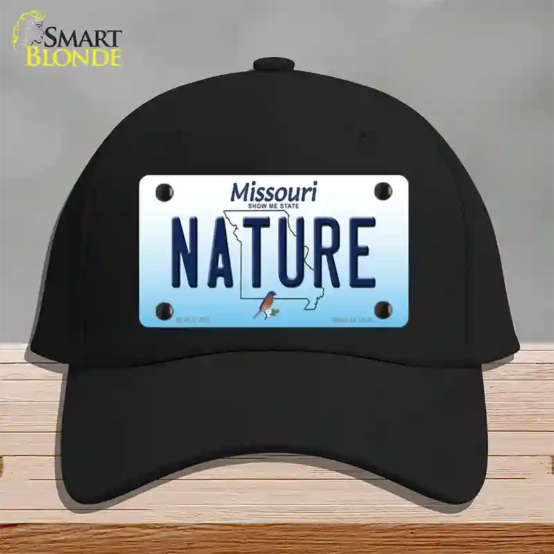 Nature Missouri Novelty License Plate Hat Cotton / Black