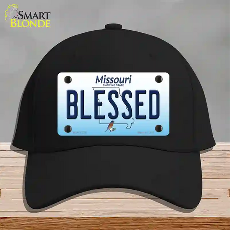 Blessed Missouri Novelty License Plate Hat Cotton / Black