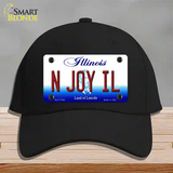 N Joy IL Illinois Novelty License Plate Hat Cotton / Black