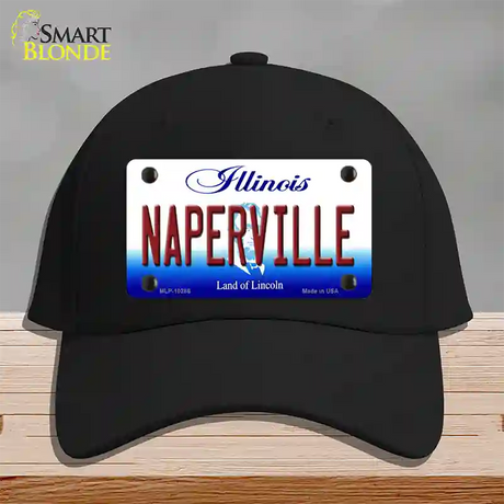 Naperville Illinois Novelty License Plate Hat Cotton / Black